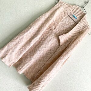 J.MCLAUGHLIN cotton sleeveless knit sweater vest casual beige Large cardigan